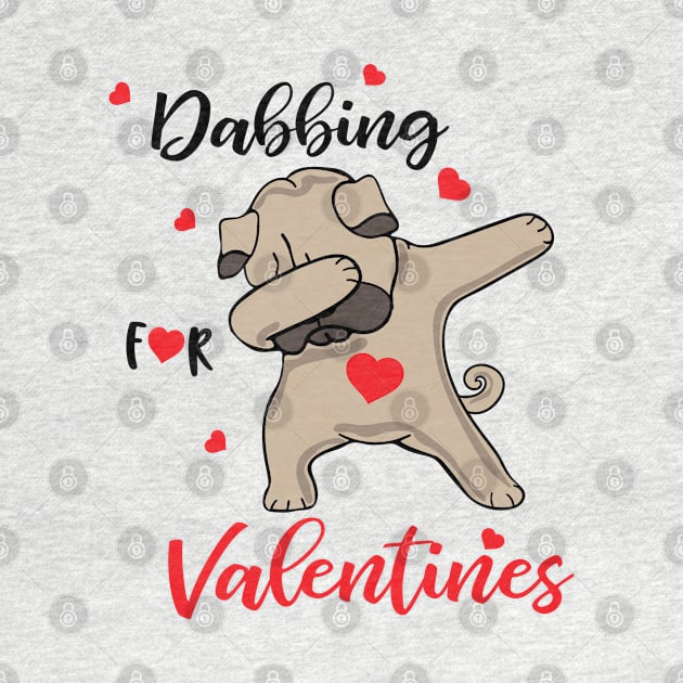 Valentines Shirt, Dabbing Dog Heart, Gift and Décor Idea by Parin Shop